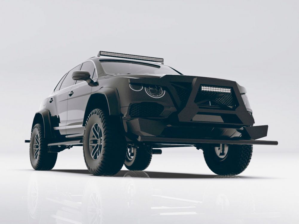 Селёдка с вареньем: кроссовер Bentley Bentayga подготовили к зомби-апокалипсису